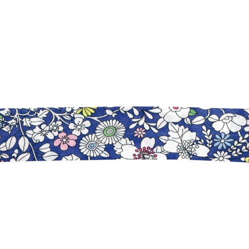 Bias ribbon Liberty June's Meadow Blue x 1m