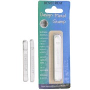 Metal stamp set 2 mm, 4 mm and 6 mm - Heart x3