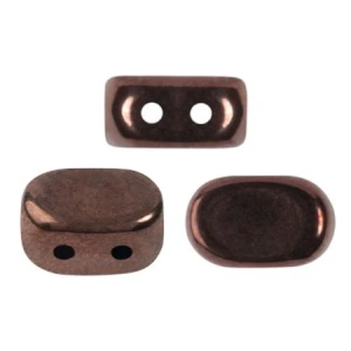 4x6mm Lipsi® Glass beads by Puca® - Dark Bronze x10g