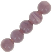 Perle acrylique imitation pierre 6 mm Violet Opal x10