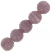 Perle acrylique imitation pierre 6 mm Violet Opal x10