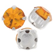 Chatons montés 4mm Topaz x10