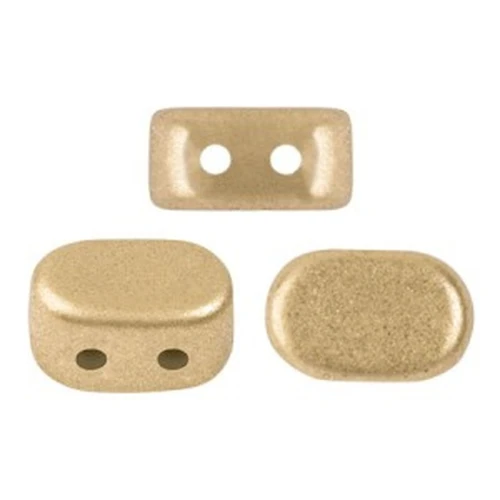 4x6mm Lipsi® Glass beads by Puca® - Gold Mat x10g