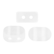 4x6mm Lipsi® Glass beads by Puca® - Crystal Mat x10g|raw }}