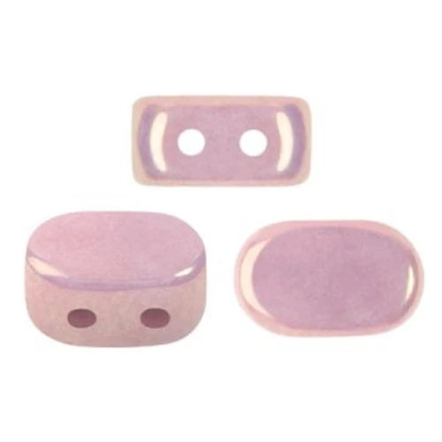 4x6mm Lipsi® Glass beads by Puca® - Opaque Lilas Ceramic Look x10g
