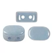 4x6mm Lipsi® Glass beads by Puca® - Opaque Blue Ceramic Look x10g