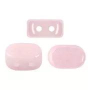 4x6mm Lipsi® Glass beads by Puca® - Opaque Light Rose Ceramic Look x10g