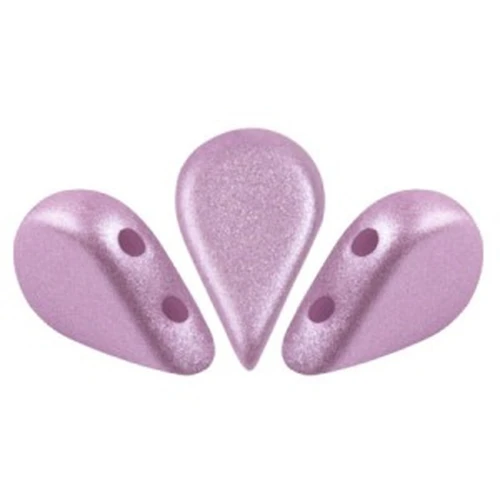 5x8mm Amos® Glass beads by Puca® - Pastel Lila x10g