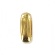 Slider bead for lace 5 mm fine Gold plated x1