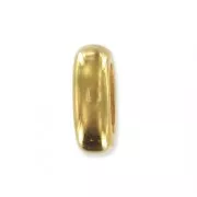 Slider bead for lace 5 mm fine Gold plated x1