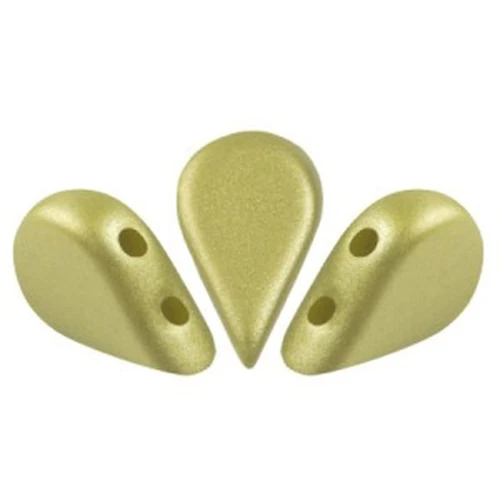 5x8mm Amos® Glass beads by Puca® - Pastel Lime x10g