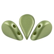 5x8mm Amos® Glass beads by Puca® - Pastel Olivine x10g|raw }}