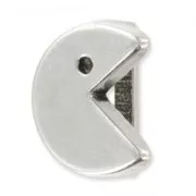 Slider bead for 10mm laces Antique Silver Plating x1