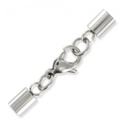 Lace holder clasp 4mm Stainless steel x1|raw }}