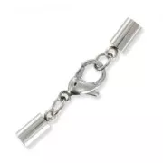 Lace holder clasp 3mm Stainless steel x1