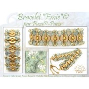 5x8mm Amos® Glass beads by Puca® - Halo Cardinal x10g