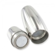 Magnetic clasp for 5mm cord Stainless Steel x1