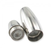 Magnetic clasp for 4mm cord Stainless Steel x1|raw }}