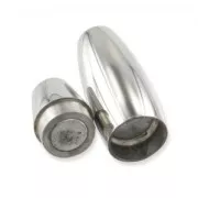 Magnetic clasp for 4mm cord Stainless Steel x1