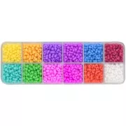 Assorted Farfalle Preciosa Ornela beads 6.5x3.2 mm - Terra Dyed x200g