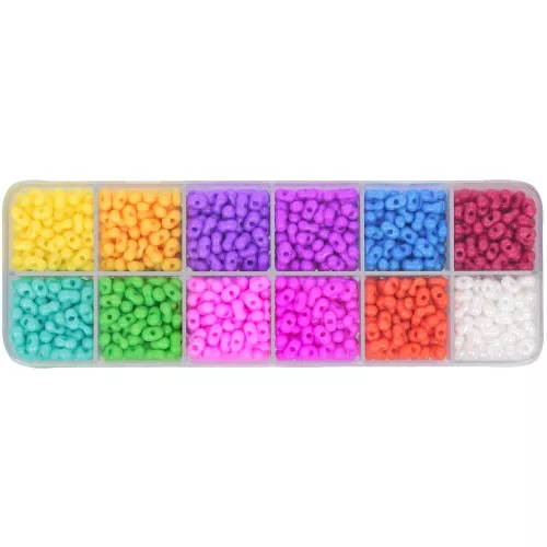 Assorted Farfalle Preciosa Ornela beads 6.5x3.2 mm - Terra Dyed x200g