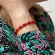 Assorted Farfalle Preciosa Ornela beads 6.5x3.2 mm - Terra Dyed x200g