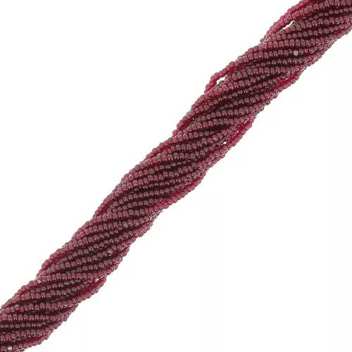 One cut Charlottes Preciosa 13/0 beads - Dark Siam x20g