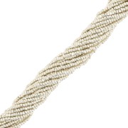 One cut Charlottes Preciosa 13/0 beads - Silver Beige Metallic x10g|raw }}