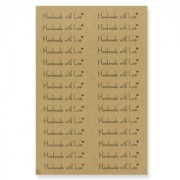 Adhesive kraft labels 41x10 mm Handmade with Love x112|raw }}