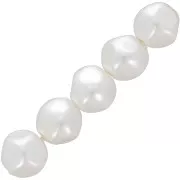 8mm Irregular baroque beads imitation freshwater pearl - Pearlescent White x15