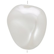 11x10mm Irregular baroque beads imitation freshwater pearl - Pearlescent White x10|raw }}