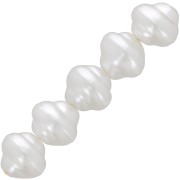 7x8mm Irregular beads imitation freshwater pearl - Pearlescent White x15