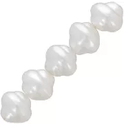 7x8mm Irregular beads imitation freshwater pearl - Pearlescent White x15