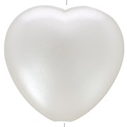 15x16mm Heart beads imitation freshwater pearl - Pearly white x10|raw }}