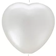 15x16mm Heart beads imitation freshwater pearl - Pearly white x10