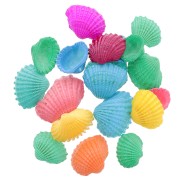 Dyed Shell pendants 14 to 20mm - Multicolored x20|raw }}