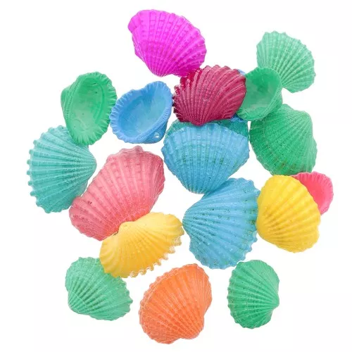 Dyed Shell pendants 14 to 20mm - Multicolored x20