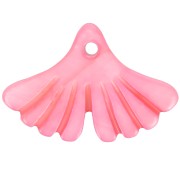 12x17mm ginkgo leaf Sequin in dyed mother-of-pearl - Pink x1|raw }}