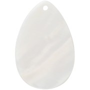 30x20mm Mother-of-pearl drop pendant - Natural x1