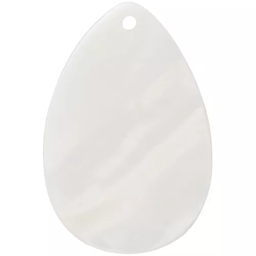 30x20mm Mother-of-pearl drop pendant - Natural x1
