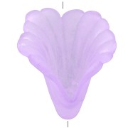 17mm acrylic flower - Frosted Purple x1|raw }}