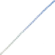 2mm Round faceted beads - Tie and dye - Blue - Transparent x36cm|raw }}
