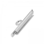 Terminator for beads weaving 15 mm rhodium tone x1|raw }}