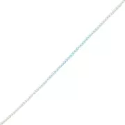 3mm Round faceted beads - Tie and dye - Light green - Blue - Crystal x35cm