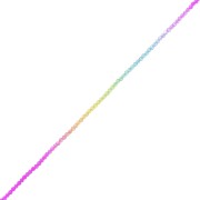 3mm Round faceted beads - Tie and dye - Fuchsia - Blue - Green x37cm