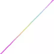 3mm Round faceted beads - Tie and dye - Fuchsia - Blue - Green x37cm