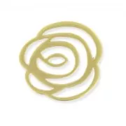 Flower spacer 24mm sain Gold tone x1