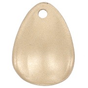 18mm acrylic curved flower petals - Mat gold x15