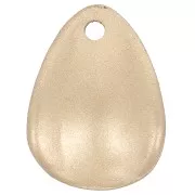 18mm acrylic curved flower petals - Mat gold x15