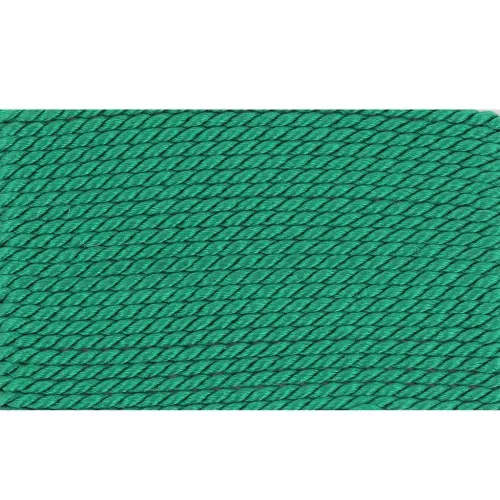 Silk Bead Cord 1.05 mm Green x2 m